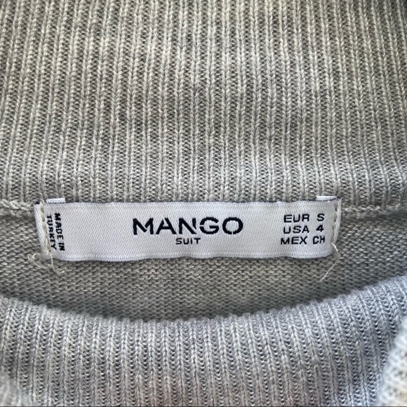 Mango Ruffle Sleeve Mockneck Sweater - Picture 2 of 5